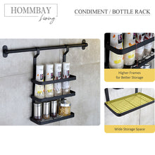 Load image into Gallery viewer, [ HOMMBAY Kitchens ] Stainless Steel Kitchen Shelf / Full Set Hanging Rack in Black
