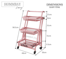 Load image into Gallery viewer, [HOMMBAY Kitchens] Multi-Purpose Convertible Trolley Rack / 3 Tier Storage Rack

