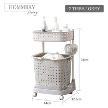 Load image into Gallery viewer, [HOMMBAY Living] 2 &amp; 3 Layer Laundry Basket / Bathroom Laundry Hamper / Multi Purpose Storage Bin
