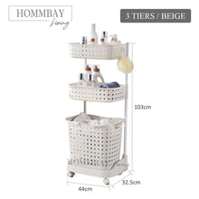 Load image into Gallery viewer, [HOMMBAY Living] 2 &amp; 3 Layer Laundry Basket / Bathroom Laundry Hamper / Multi Purpose Storage Bin
