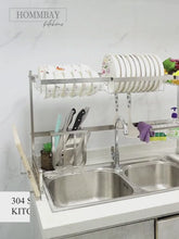Load and play video in Gallery viewer, [HOMMBAY Kitchens] Premium 304 Stainless Steel Over The Sink Dish Drying Rack
