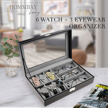 Load image into Gallery viewer, [HOMMBAY Beauty] PU Luxury Watches &amp; Eyewear Storage Box
