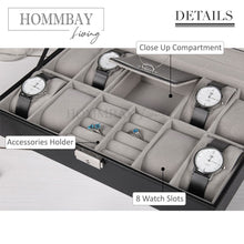 Load image into Gallery viewer, [HOMMBAY Beauty] PU Luxury Watches &amp; Accessories Storage Box
