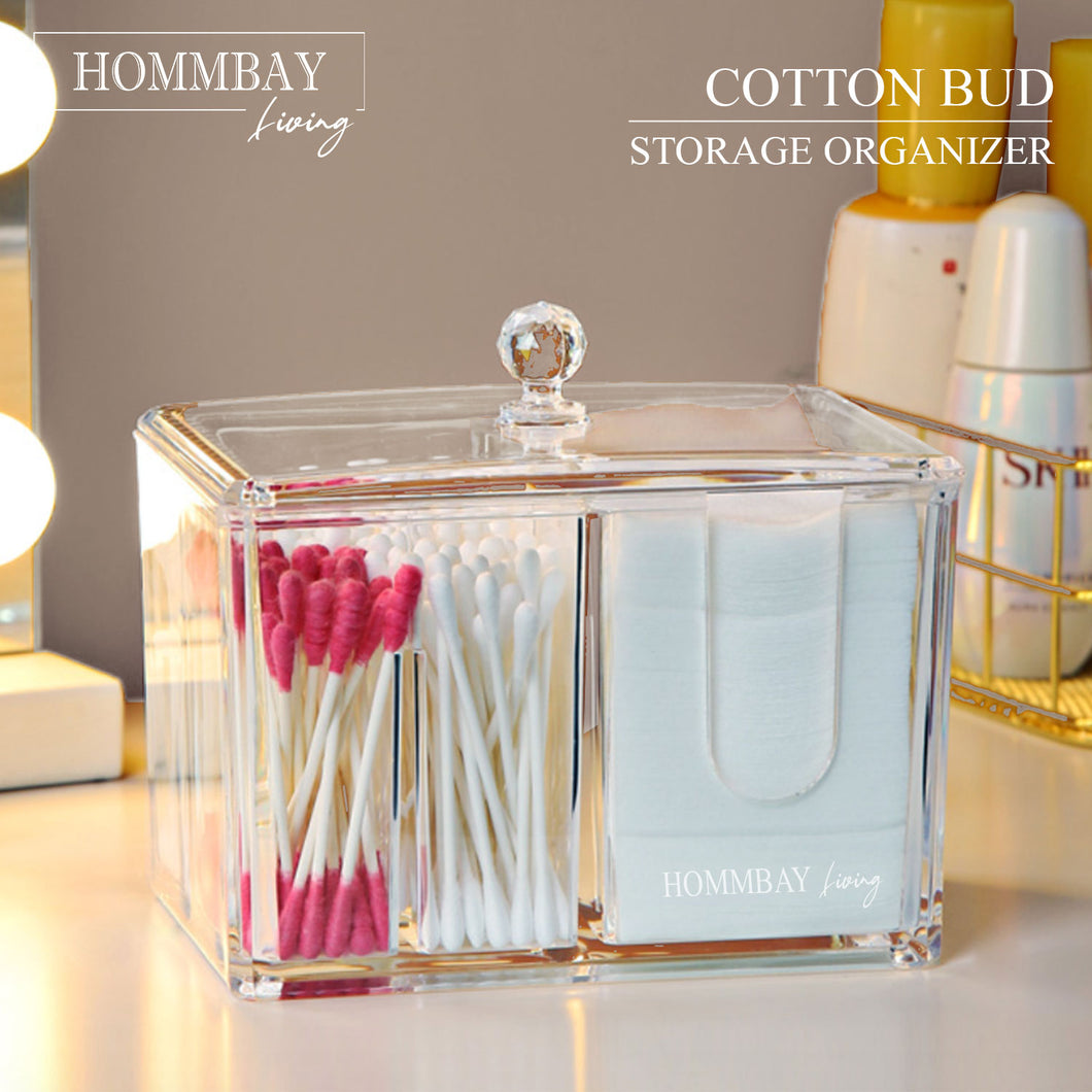 [HOMMBAY Beauty] Cotton Buds / Cotton Pad Storage Holder / Makeup & Jewellery Organiser