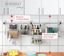 Load image into Gallery viewer, [ HOMMBAY Kitchens ] Premium 304 Stainless Steel Kitchen Shelf / Hanging Rack
