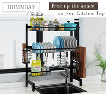 Load image into Gallery viewer, [HOMMBAY Kitchens] Stainless Steel 3 Tier Over the Sink Kitchen Rack

