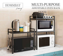 Load image into Gallery viewer, [HOMMBAY Kitchens] Extendable Kitchen Oven Rack / Kitchen Storage Rack with Hooks
