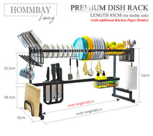 Load image into Gallery viewer, [HOMMBAY Kitchens] Stainless Steel Kitchen Over the Sink Dish Drying Rack

