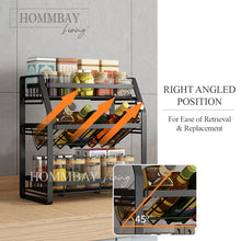Load image into Gallery viewer, [ HOMMBAY Kitchens ] 4 Tier Condiment / Spice Rack , Kitchen Shelf , Seasoning Organiser , Wall Mounted and Tabletop
