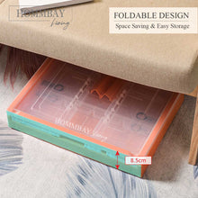 Load image into Gallery viewer, [HOMMBAY Living] Transparent Foldable Storage Box / Drawer Cabinet Plastic Container With Lid
