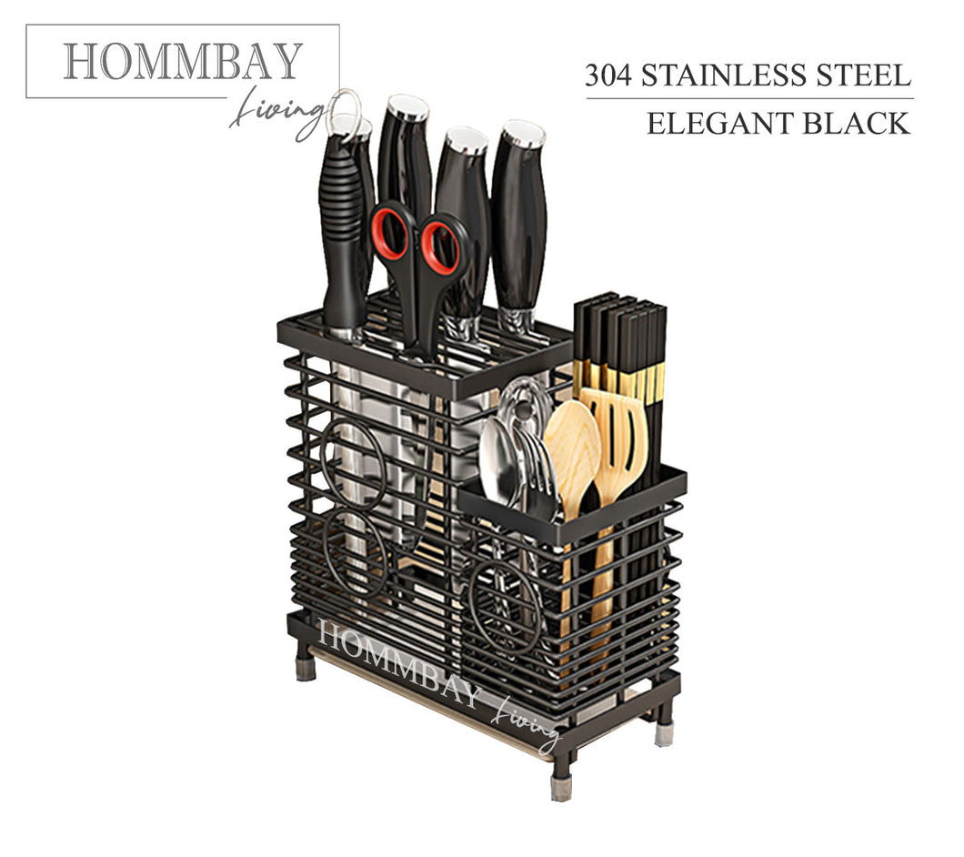 [HOMMBAY Kitchens] Stainless Steel Kitchen Cutlery & Knife Organiser