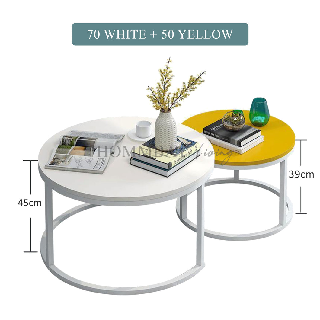 [HOMMBAY Furnishings] Minimalist Nordic Coffee Table / Round Twin Table