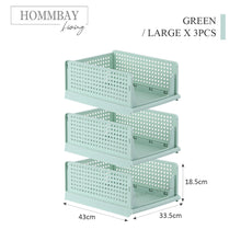 Load image into Gallery viewer, HOMMBAY Living Foldable Modular Retractable Storage Shelf / Stackable Storage Rack Drawer / Wardrobe Organizer
